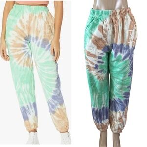 RVCA ALL THE WAY TIE DYE SWEATPANTS JOGGERS Size M